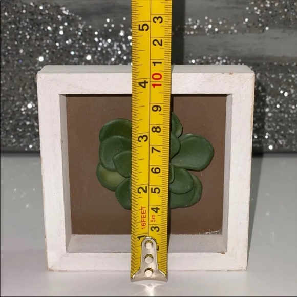 HOME DECOR Wooden Framed Faux Succulent - Picture 3 of 6